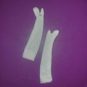 Vintage Barbie Pink Long Tricot Armlength Gloves